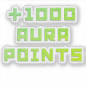 Handbemalt + 1000 Aura-Punkte Aufkleber (Vorderseite)