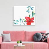 handbemalt | Zazzle_Growshop. Leinwanddruck (Insitu (Wohnzimmer))