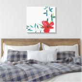 handbemalt | Zazzle_Growshop. Leinwanddruck (Insitu (Schlafzimmer))