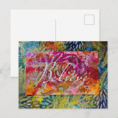 Handbemalte BILIEVE-Kunst Feiertagspostkarte (Vorne/Hinten)