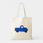 Handbemalte Blue Truck Design Mehrzweck-Tasche Tragetasche (Rückseite)