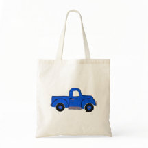 Handbemalte Blue Truck Design Mehrzweck-Tasche