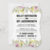 handbemalte Blume Einladung (Vorderseite)