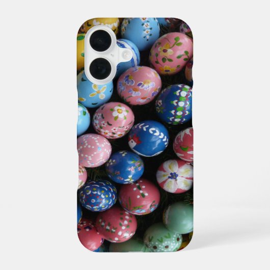 Handbemalte Eier iPhone 16 Hülle (Rückseite)