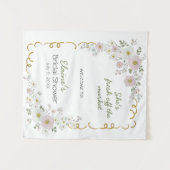 Handbemalte florale frisch vom Markt Brautdusche Wandteppich (Vorderseite (Horizontal))