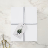 Handbemalte getopfte Weihnachtsbäume Feiertage  Geschenkanhänger (Mit Garn)