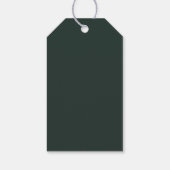 Handbemalte getopfte Weihnachtsbäume Feiertage  Geschenkanhänger (Rückseite)