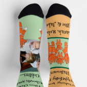 Handbemalte Halloween-Greuel und Kobolde FOTO Socken (Oben)