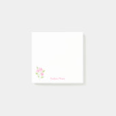 Handbemalte Loose Wasserfarbe Rose Floral Post-it Klebezettel (Vorderseite)