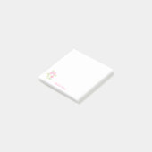 Handbemalte Loose Wasserfarbe Rose Floral Post-it Klebezettel (angewinkelt)
