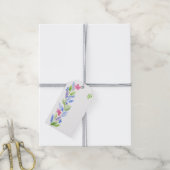 Handbemalte Watercolor Floral Garland Geschenkmark Geschenkanhänger (Mit Garn)