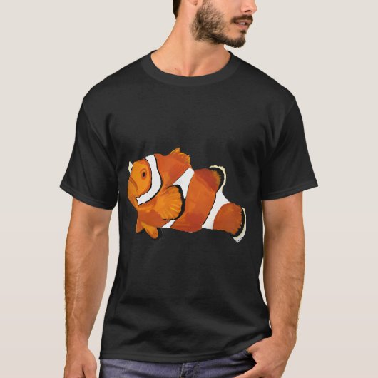 Handbemalter Clownfisch Süßer Fisch T-Shirt (Vorderseite)