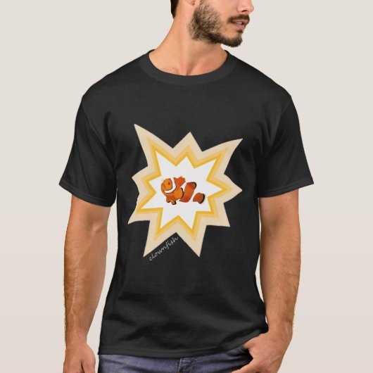 Handbemalter Clownfisch T-Shirt (Vorderseite)