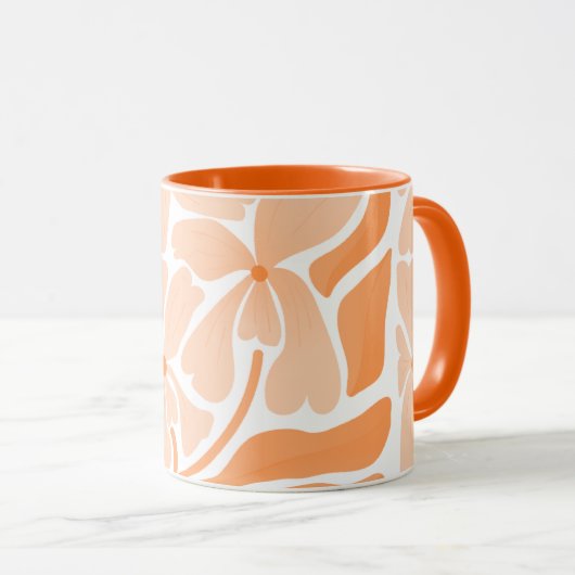 Handbemalter Tasse in künstlerischem Design (VorderseiteRechts)
