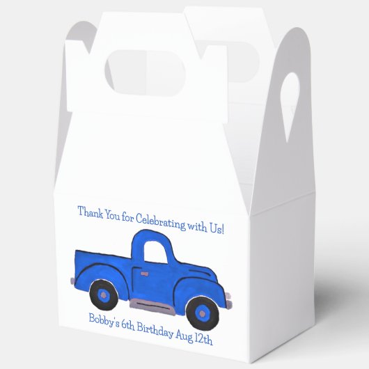 Handbemalter Vintager Lastwagen Geschenkschachtel (Offen)