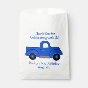 Handbemalter Vintager Lastwagen Geschenktütchen