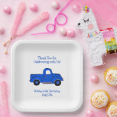 Handbemalter Vintager Lastwagen Pappteller (Party)