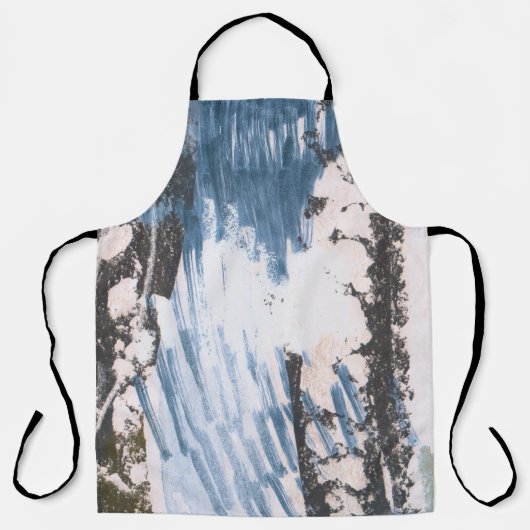 Handbemaltes Design. Einzigartiger künstlerischer Schürze (Vorderseite)