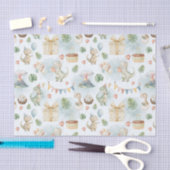 Handbemaltes Dinos Geburtstag Seidenpapier (Handwerk)