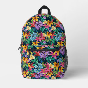 Handbemaltes exotisches Blumenmuster-23001 Bedruckter Rucksack