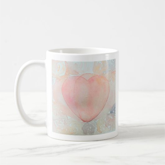 Handbemaltes Göttinnenherz Kaffeetasse (Links)
