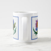 Handbestickte helle Blume Jumbo-Tasse (Rückseite)