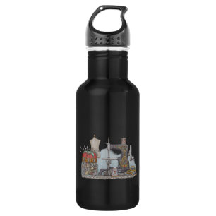 Handbetriebene Nähmaschine Edelstahlflasche