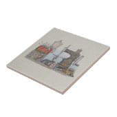 Handbetriebene Nähmaschine Fliese (Seite)