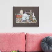 Handbetriebene Nähmaschine Leinwanddruck (Insitu (Wohnzimmer))