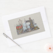 Handbetriebene Nähmaschine Rechteckiger Aufkleber (Umschlag)