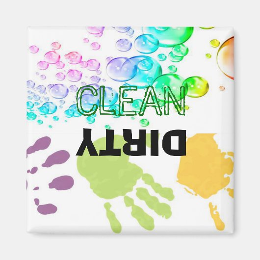 Handbläschen Geschirrspüler Magnet (Vorne)