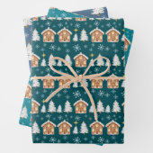 Handbrett-Haus-Trio-Sammelpackung Geschenkpapier Set (Beispiel)