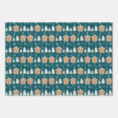 Handbrett-Haus-Trio-Sammelpackung Geschenkpapier Set (Vorderseite)