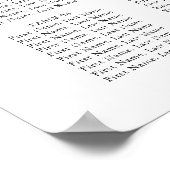 Handbrief Willkommensschick Hochzeitskarte Poster (Ecke)