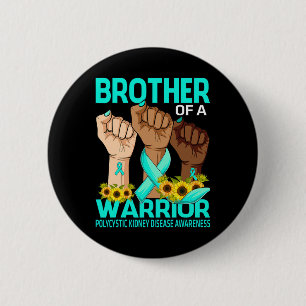 Handbruder einer kriegerischen polyzystischen Nier Button