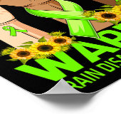 Handbruder eines Gehirnbehinderten eines Kriegers Poster (Ecke)