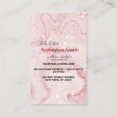 Handbuch für die Anwendung Body Butter Rosa Gold F Visitenkarte (Rückseite)