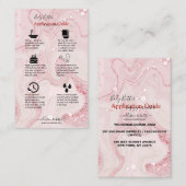 Handbuch für die Anwendung Body Butter Rosa Gold F Visitenkarte (Vorne/Hinten)