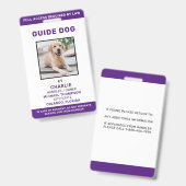 Handbuch für Dienstdog ID Personalisiertes Foto Ab Ausweis (Front & Back)