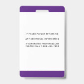 Handbuch für Dienstdog ID Personalisiertes Foto Ab Ausweis (Back)