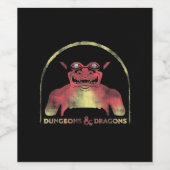 Handbuch für Dungeons & Dragons Old School Player Weinetikett (Einzelnes Label)