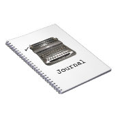 Handbuch-Schreibmaschine "Journal"-Notebook Notizblock (Rechte Seite)