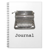 Handbuch-Schreibmaschine "Journal"-Notebook Notizblock (Vorderseite)