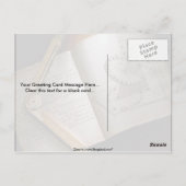 Handbuch und Lineal des viktorianischen Architekte Postkarte (Rückseite)