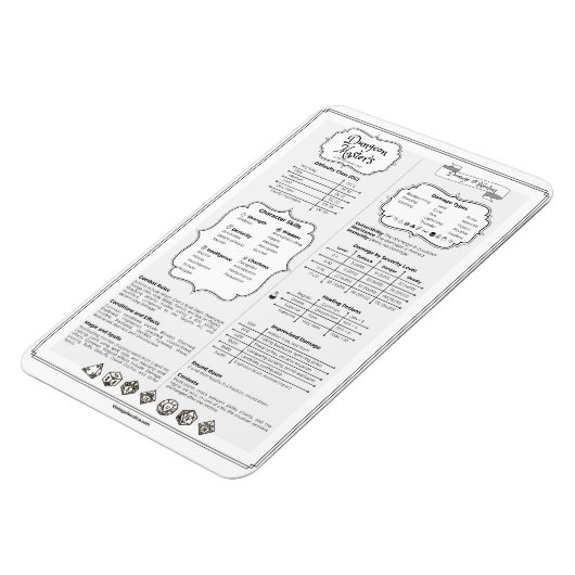 Handbuch zum Dnd 5e Dungeon Master Magnet (Linke Seite)