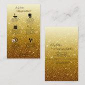 Handbuch zur Anwendung auf Body Butter Gold Glitze Visitenkarte (Vorne/Hinten)