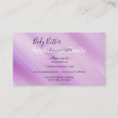 Handbuch zur Butter-Butter-Anwendung für farbenfro Visitenkarte (Rückseite)