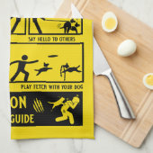 Handbuch zur Schulung von Funny Dog Geschirrtuch (Viertel Falte)