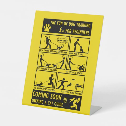 Handbuch zur Schulung von Funny Dog Sockelschild (Vorderseite)