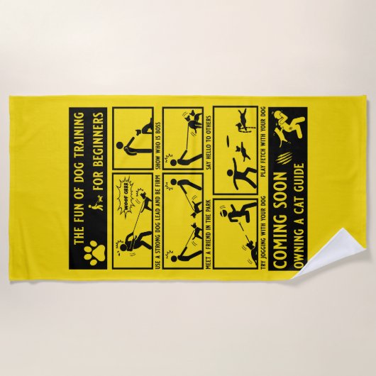 Handbuch zur Schulung von Funny Dog Strandtuch (Vorderseite)